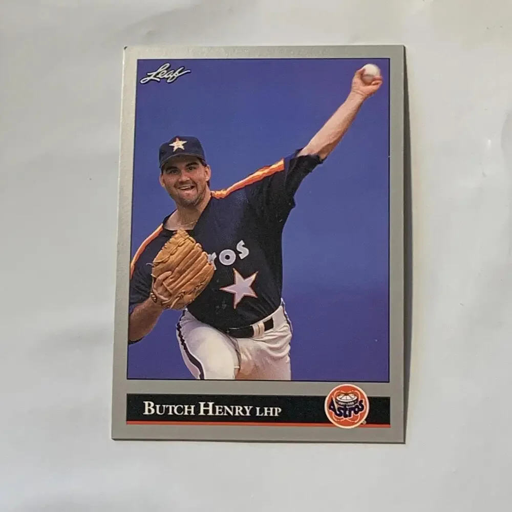 1992‎ Leaf Butch Henry Houston Astros Baseball Card #435